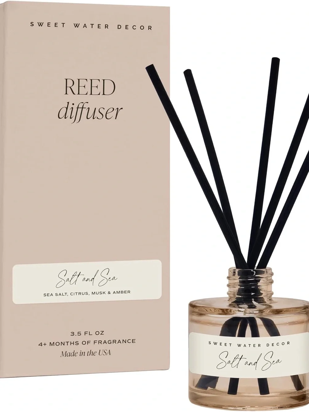Salt and Sea Reed Diffuser - Black Reeds